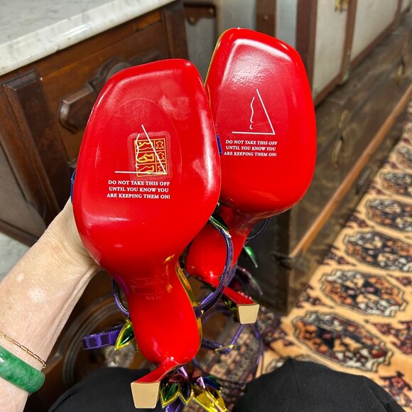 Christian Louboutin x MARVEL Sea Warrior 100 Gladiator Sandals size 39.5 - Picture 7 of 9